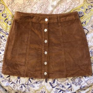 Courderoy skirt from Bershka by ZARA.